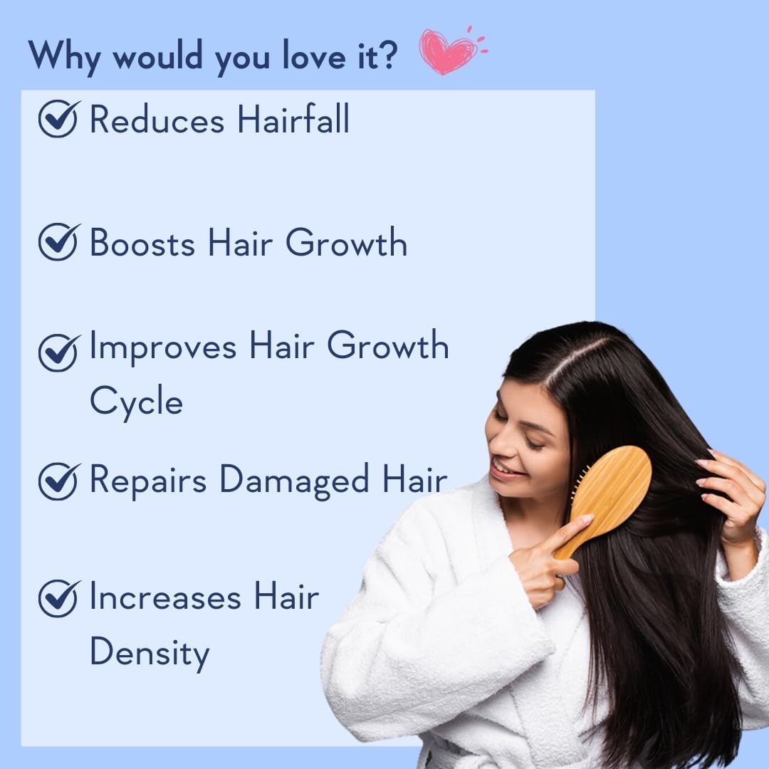 WishCare Hair Growth Serum Concentrate - 3% Redensyl, 4% Anagain, 2% Baicapil, Caffeine, Biotin, Plant Keratin & Rice Water - Hair Growth Serum for Men & Women