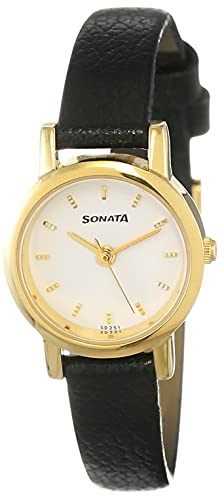 Sonata Analog White Dial Women's Watch-NL8976YL02W/NP8976YL02W