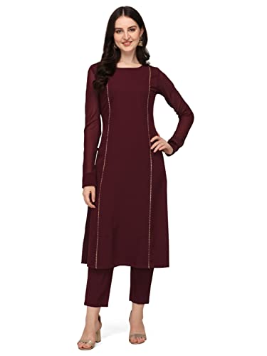 Ready to shine this festive season? FIORRA's Maroon Kurta set is here