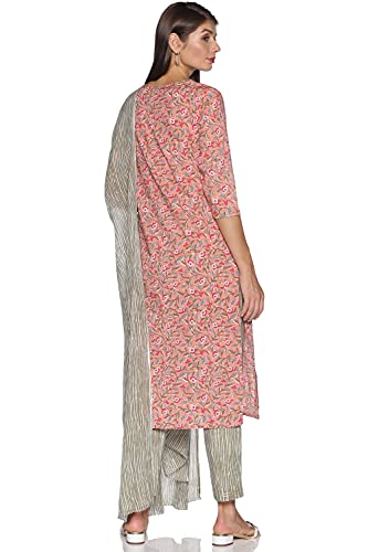 RAJMANDIRFABRICS women cotton Kurta Pant with Dupatta(PK1018057-3XL_Light Peach_3XL)