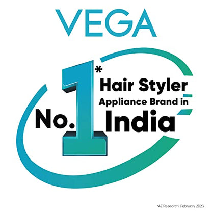 Vega 3 in 1 Hair Styler- Hair Straightener for Women, Hair Curler & Hair Crimper, India's No.1* Hair Styler Appliance Brand, (Keratin Hair Styler, VHSCC-03), Rose Gold