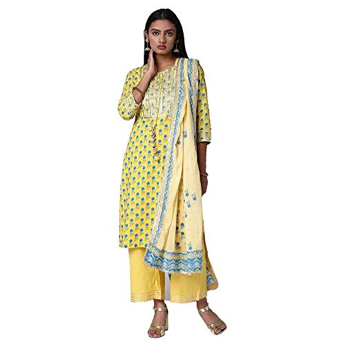 BIBA YELLOW SALWAR_SUIT_SET (SKD7304_s)