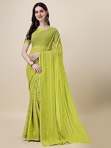 sequence work saree