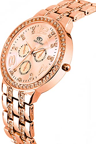 ADAMO Analog Rose Gold Dial Women's Watch-839KKM21